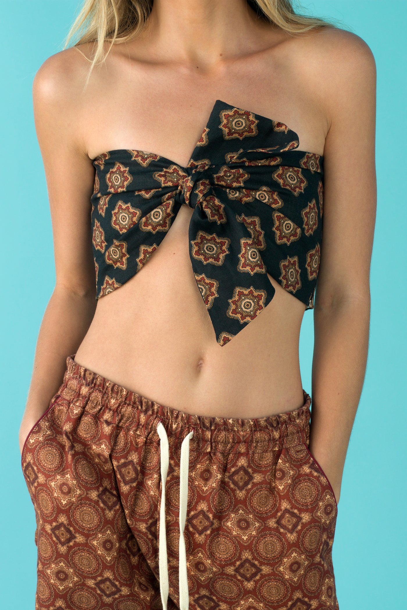 Women’s Bandeau Top - Geo Print - 2 of 6