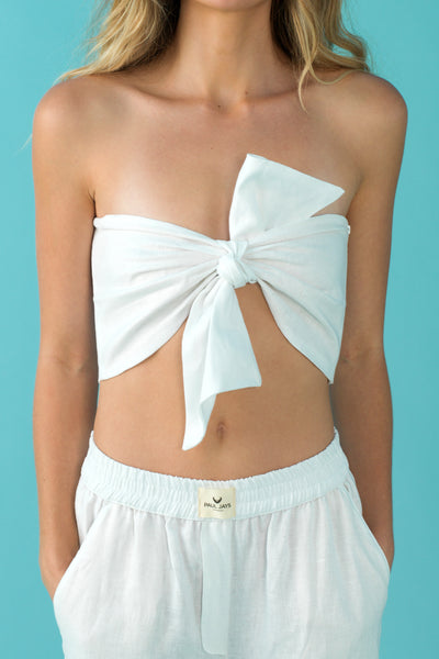 Women’s Bandeau Top - Pearl White - 7 of 8