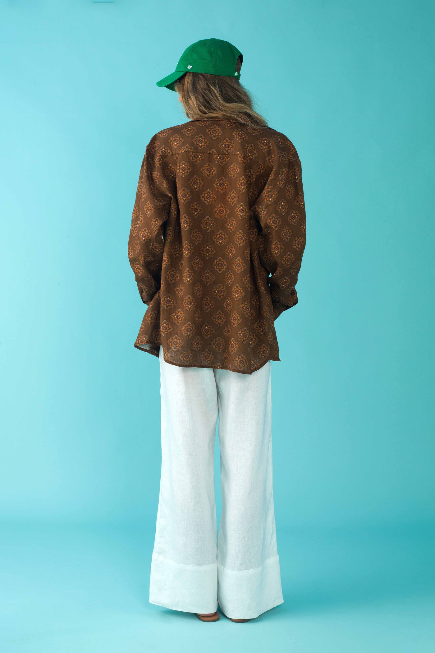 Long Sleeve Lounge Shirt - Geo Print