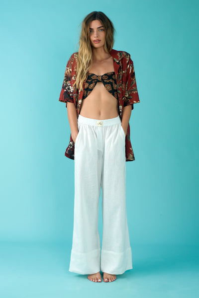 Short Sleeve Camp Shirt - Hawaiian Floral