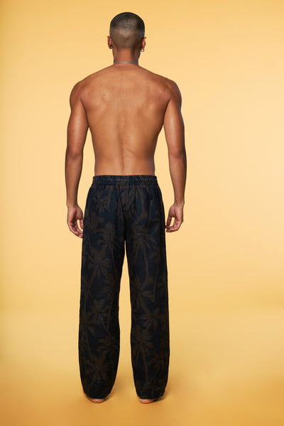 Men’s Pajama Lounge Pant - Black Palm - 3 of 4