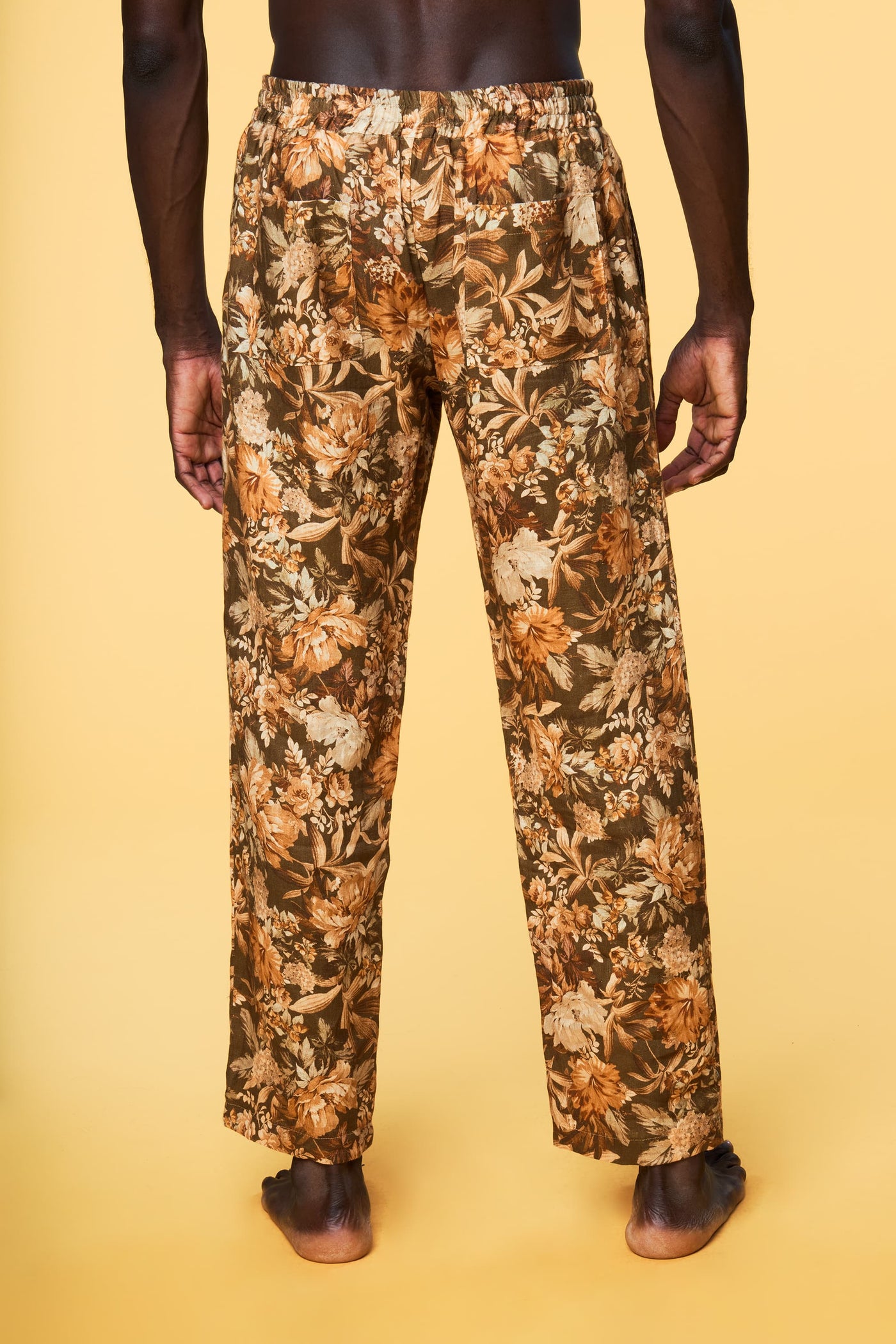 Men’s Pajama Lounge Pant - Olive Botanical - 4 of 5