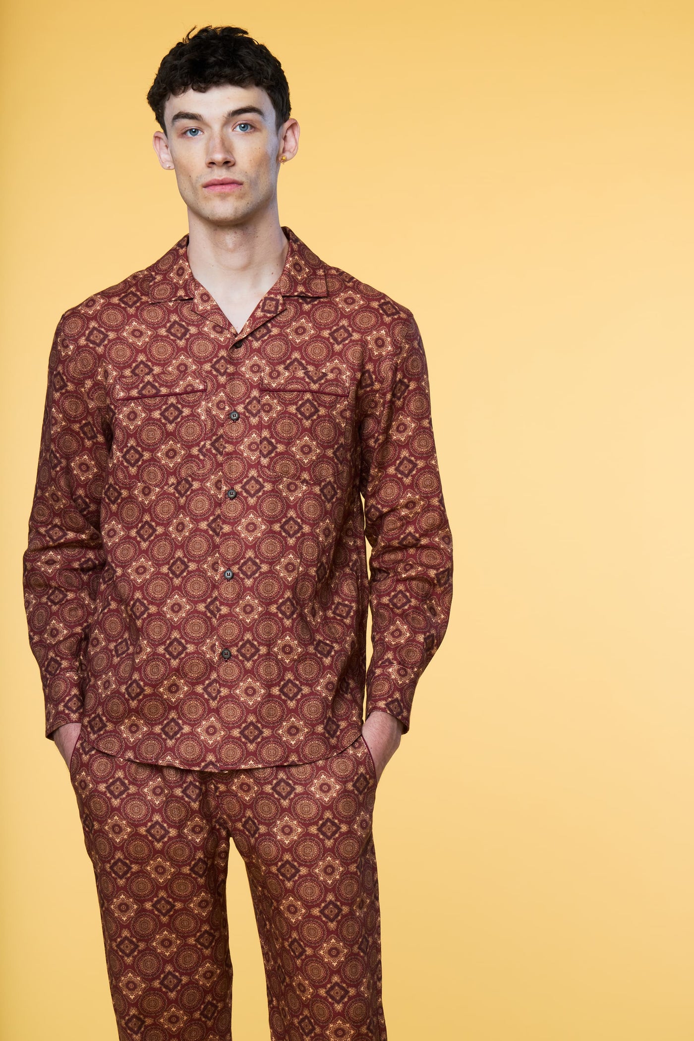 Men’s Pajama Lounge Pant - Red Foulard - 3 of 3