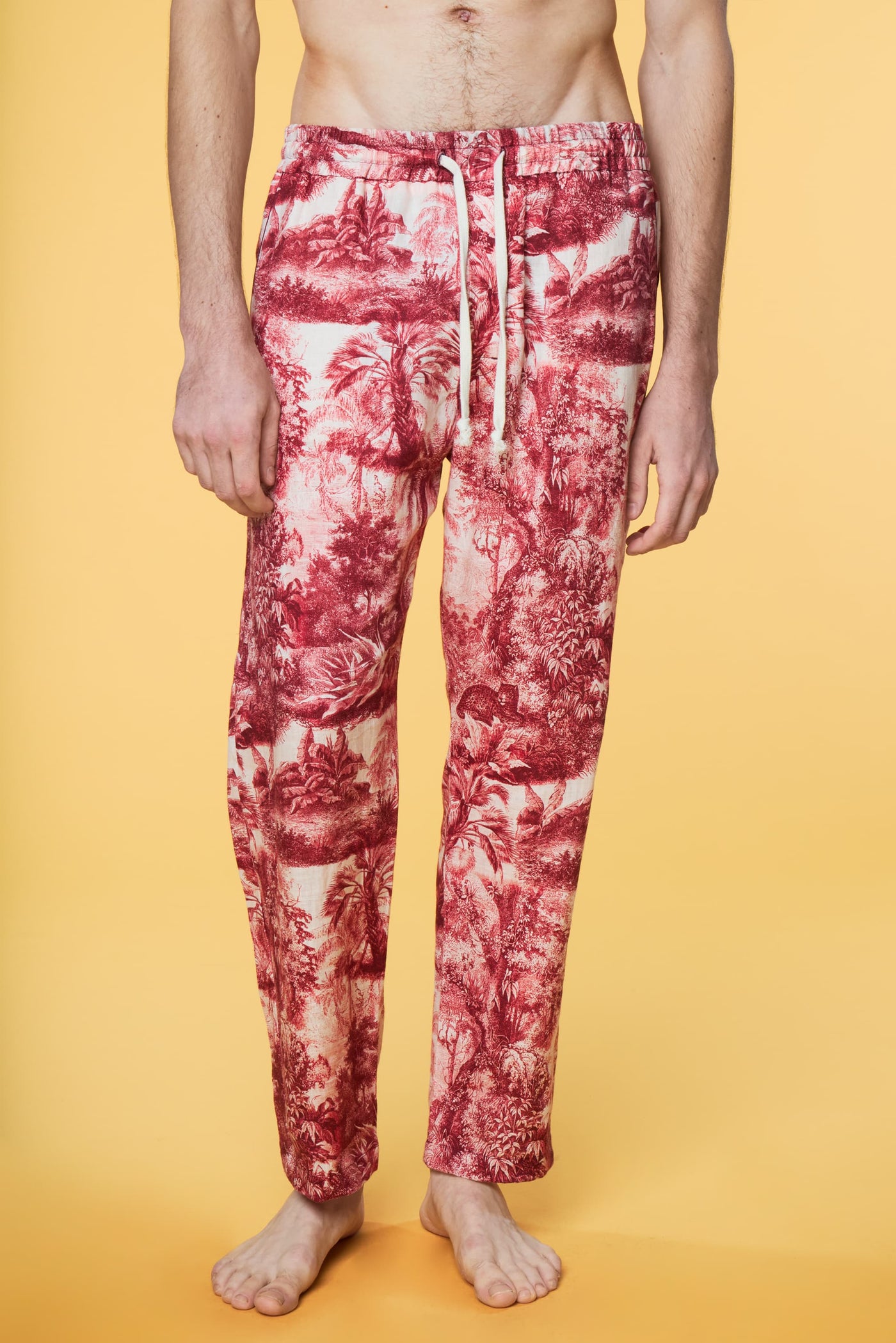 Men’s Pajama Lounge Pant - Red Toile - 1 of 3